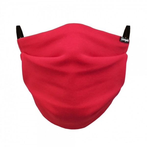Masque en jersey lavable rouge